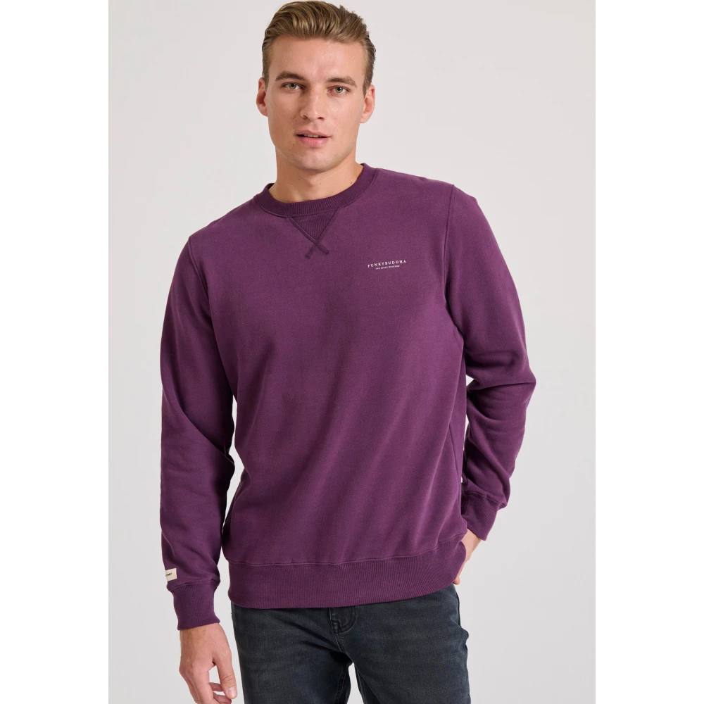 FUNKY BUDDHA Ανδρικό φούτερ με τυπωμένο logo - The essentials