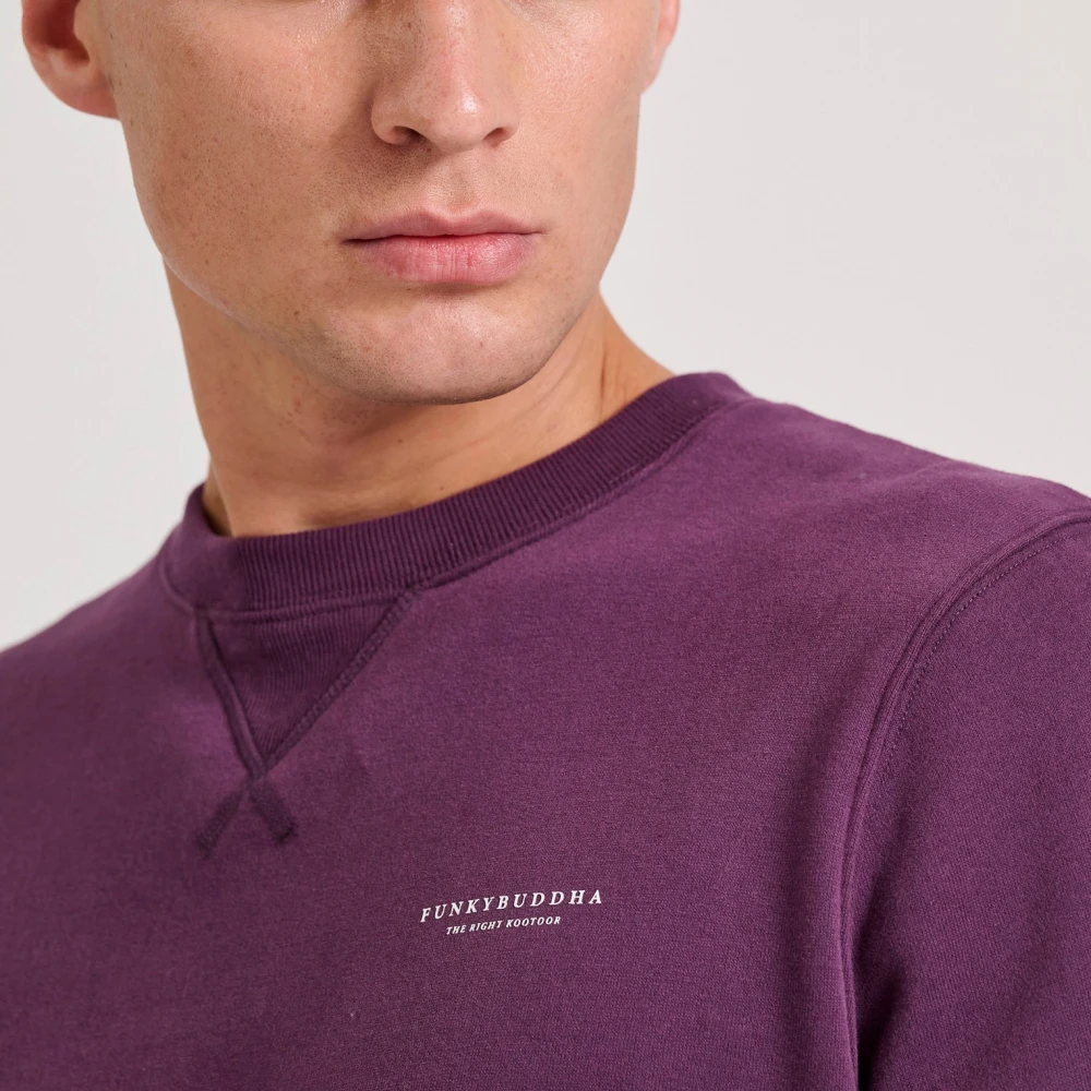 FUNKY BUDDHA Ανδρικό φούτερ με τυπωμένο logo - The essentials