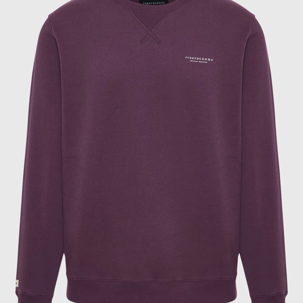 FUNKY BUDDHA Ανδρικό φούτερ με τυπωμένο logo - The essentials