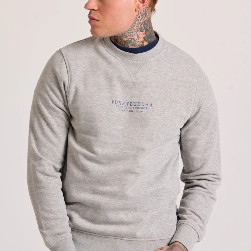 FUNKY BUDDHA Ανδρικό φούτερ με τυπωμένο λογότυπο