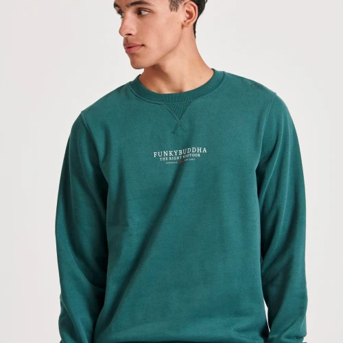 FUNKY BUDDHA Ανδρικό φούτερ με τυπωμένο λογότυπο