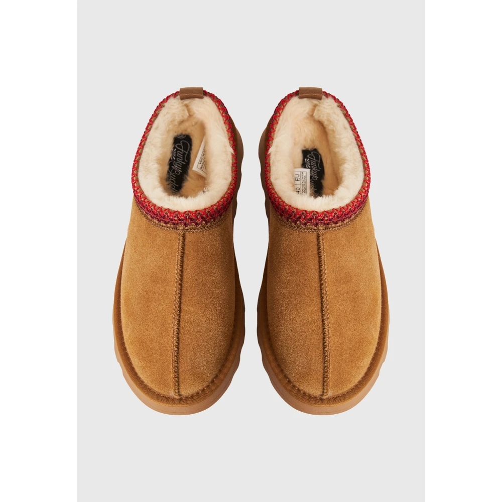 FUNKY BUDDHA Γυναικεία flat μποτάκια από καστόρι