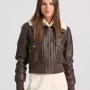 FUNKY BUDDHA Γυναικείο biker jacket από οικολογικό δέρμα (PU)