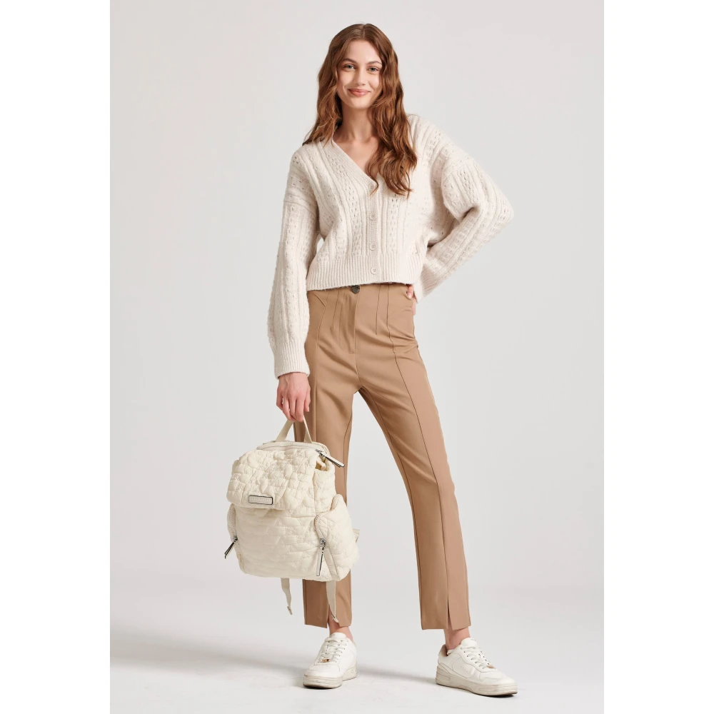 FUNKY BUDDHA Γυναικείο cropped casual παντελόνι