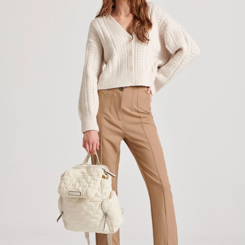 FUNKY BUDDHA Γυναικείο cropped casual παντελόνι