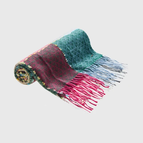 FUNKY BUDDHA Γυναικείο κασκόλ color block