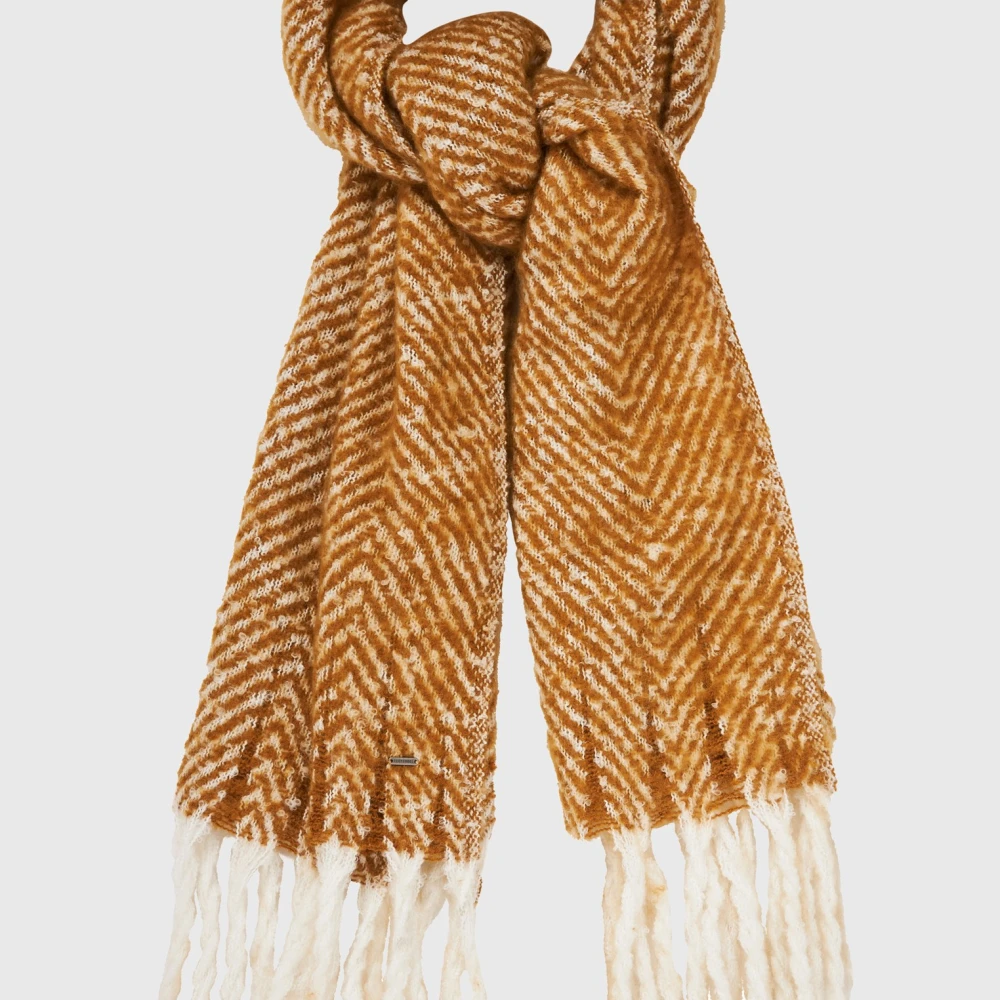 FUNKY BUDDHA Γυναικείο κασκόλ herringbone