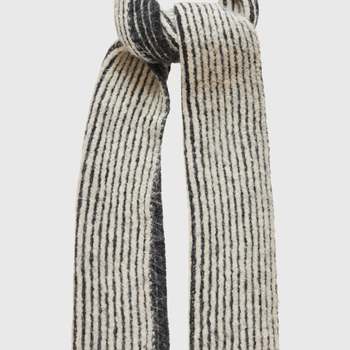 FUNKY BUDDHA Γυναικείο κασκόλ με δίχρωμη πλέξη