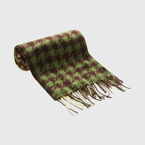 FUNKY BUDDHA Γυναικείο κασκόλ σε καρό σχέδιο