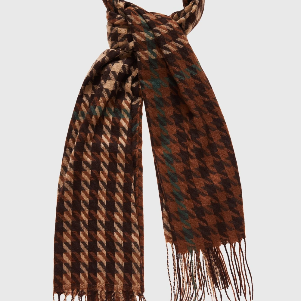 FUNKY BUDDHA Γυναικείο κασκόλ σε καρό σχέδιο