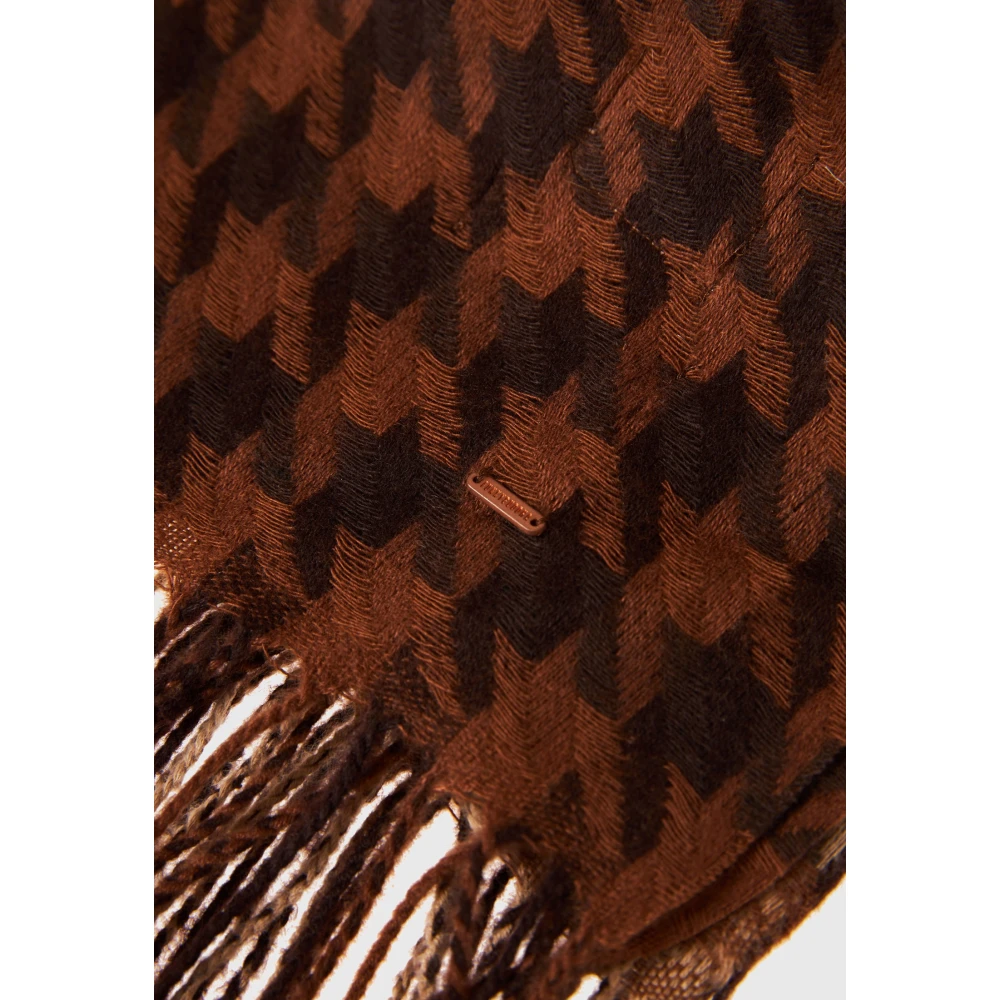 FUNKY BUDDHA Γυναικείο κασκόλ σε καρό σχέδιο