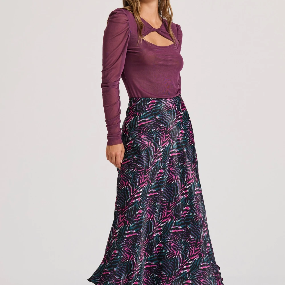 FUNKY BUDDHA Διάφανο τοπ με λεπτομέρεια κόμπου και τούλι