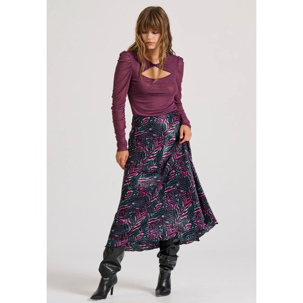 FUNKY BUDDHA Διάφανο τοπ με λεπτομέρεια κόμπου και τούλι