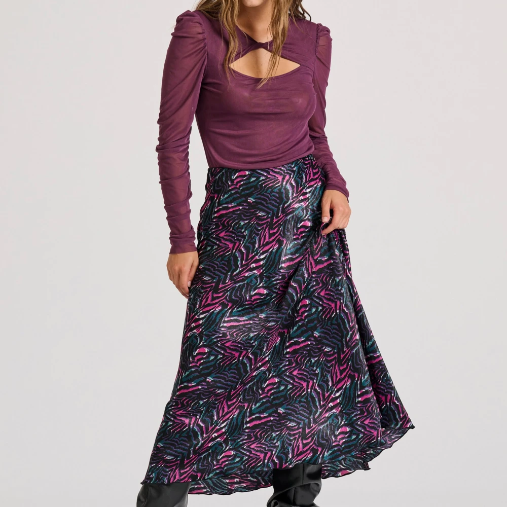 FUNKY BUDDHA Διάφανο τοπ με λεπτομέρεια κόμπου και τούλι