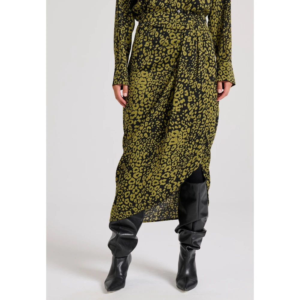 FUNKY BUDDHA Εμπριμέ μίντι κρουαζέ φούστα