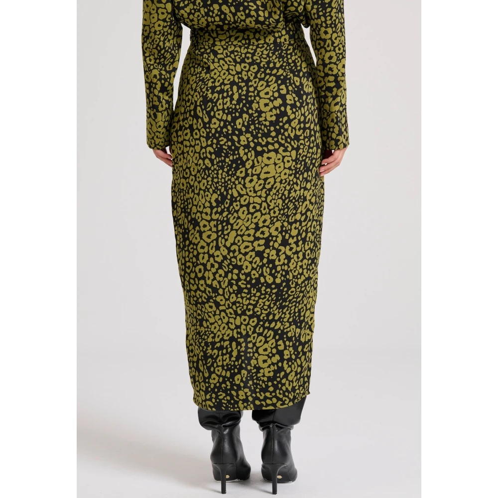 FUNKY BUDDHA Εμπριμέ μίντι κρουαζέ φούστα