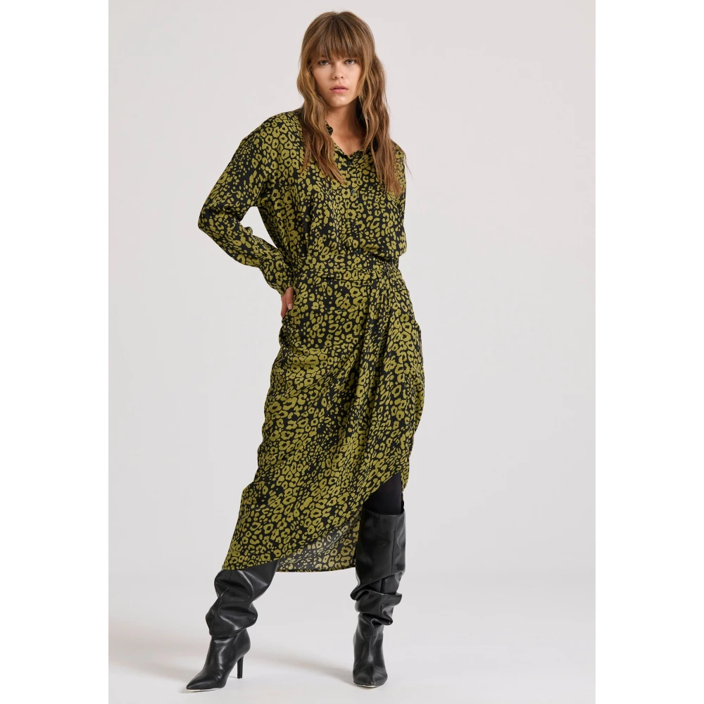 FUNKY BUDDHA Εμπριμέ μίντι κρουαζέ φούστα