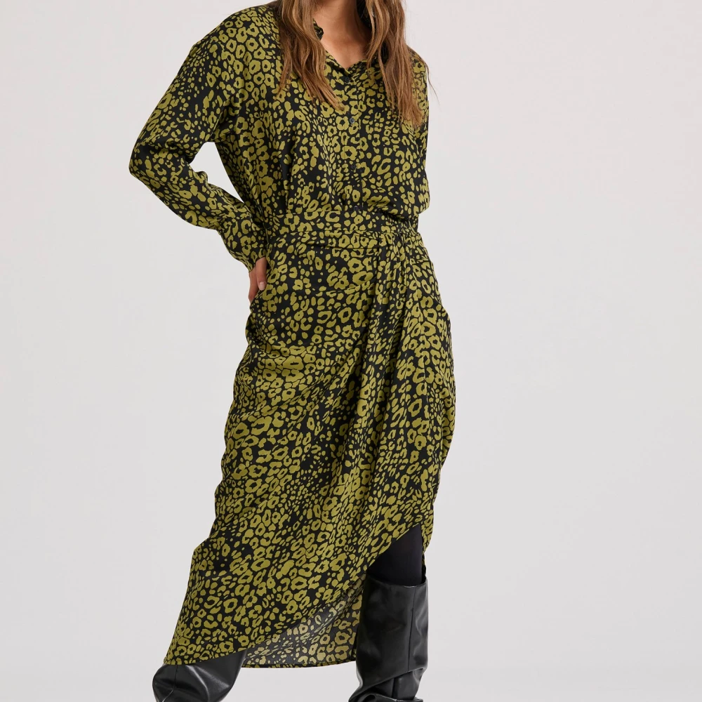 FUNKY BUDDHA Εμπριμέ μίντι κρουαζέ φούστα