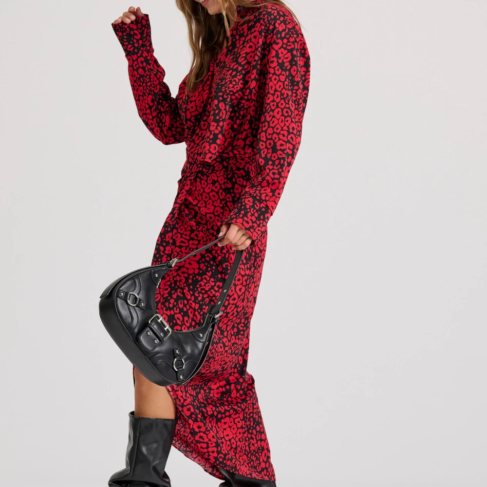 FUNKY BUDDHA Εμπριμέ μίντι κρουαζέ φούστα