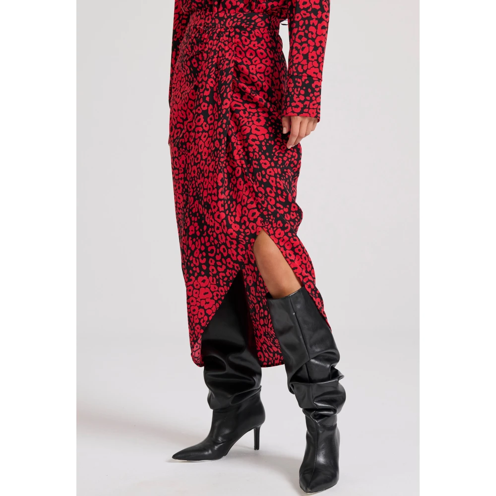 FUNKY BUDDHA Εμπριμέ μίντι κρουαζέ φούστα