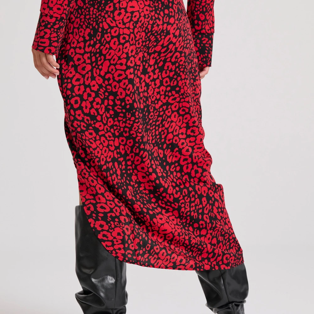 FUNKY BUDDHA Εμπριμέ μίντι κρουαζέ φούστα