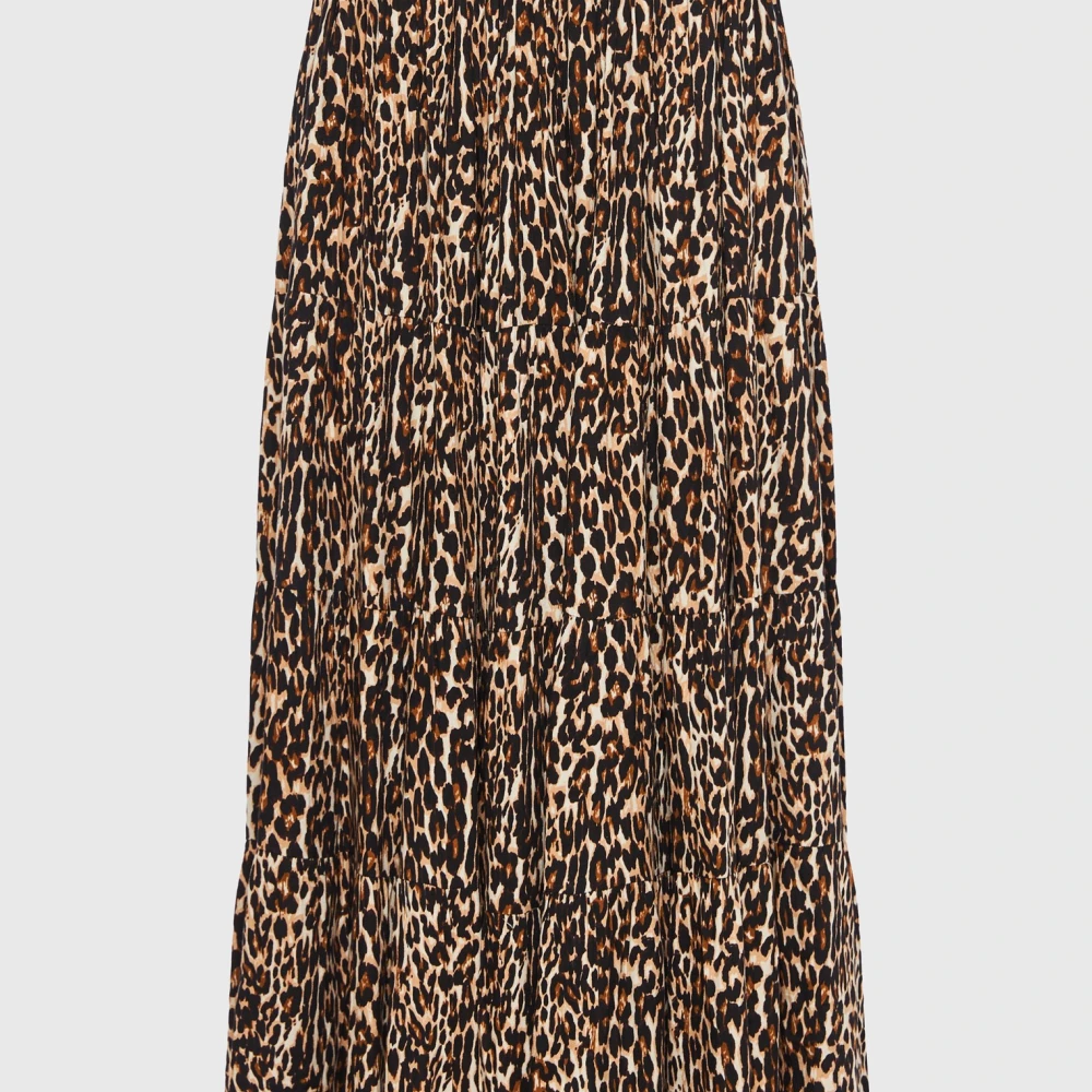 FUNKY BUDDHA Εμπριμέ μίντι φούστα με βολάν