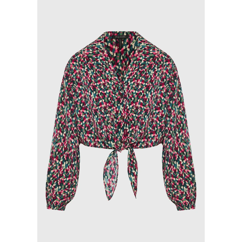 FUNKY BUDDHA Εμπριμέ πουκάμισο με μπροστινό δέσιμο με κόμπο