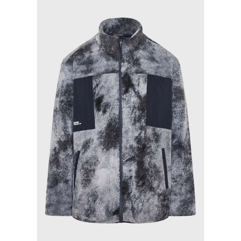 FUNKY BUDDHA Ζακέτα από οικολογική γούνα με patched τσέπες