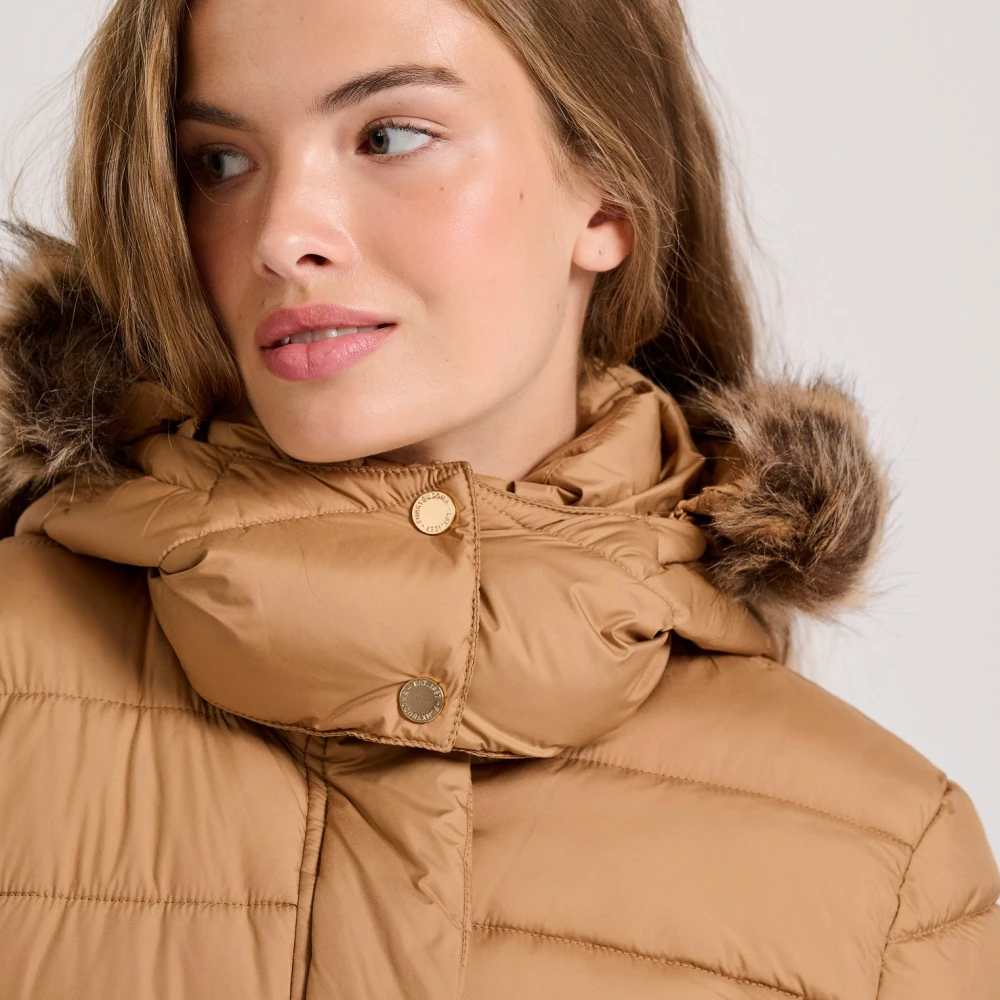 FUNKY BUDDHA Καπιτονέ puffer μπουφάν με αποσπώμενη γούνα