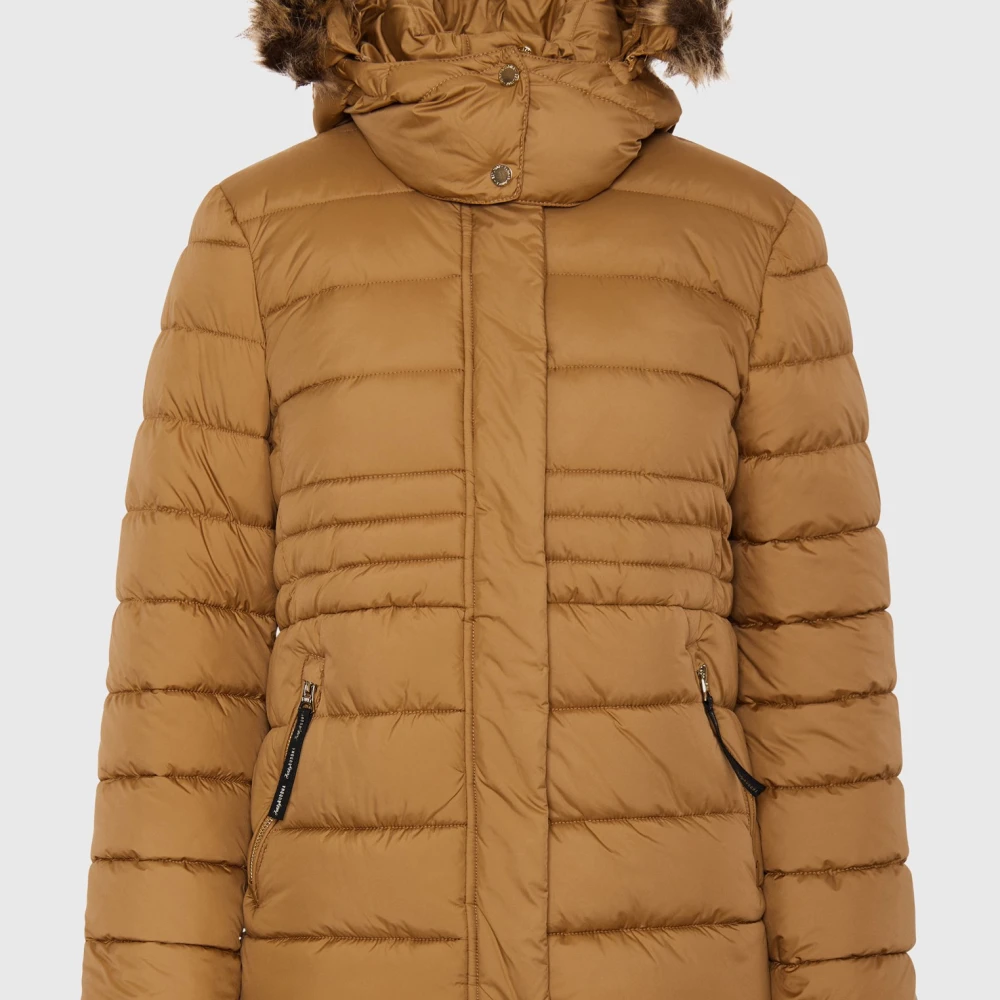 FUNKY BUDDHA Καπιτονέ puffer μπουφάν με αποσπώμενη γούνα