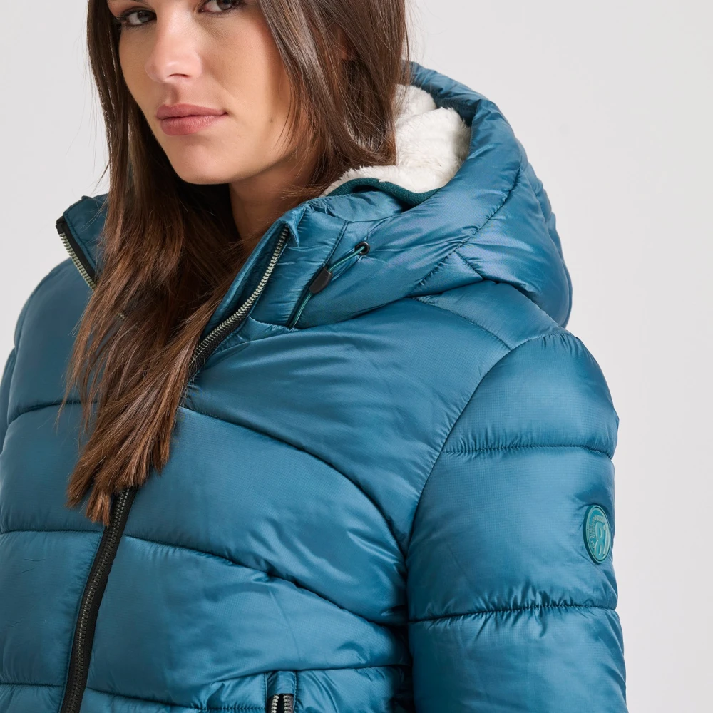 FUNKY BUDDHA Καπιτονέ puffer μπουφάν με κουκούλα