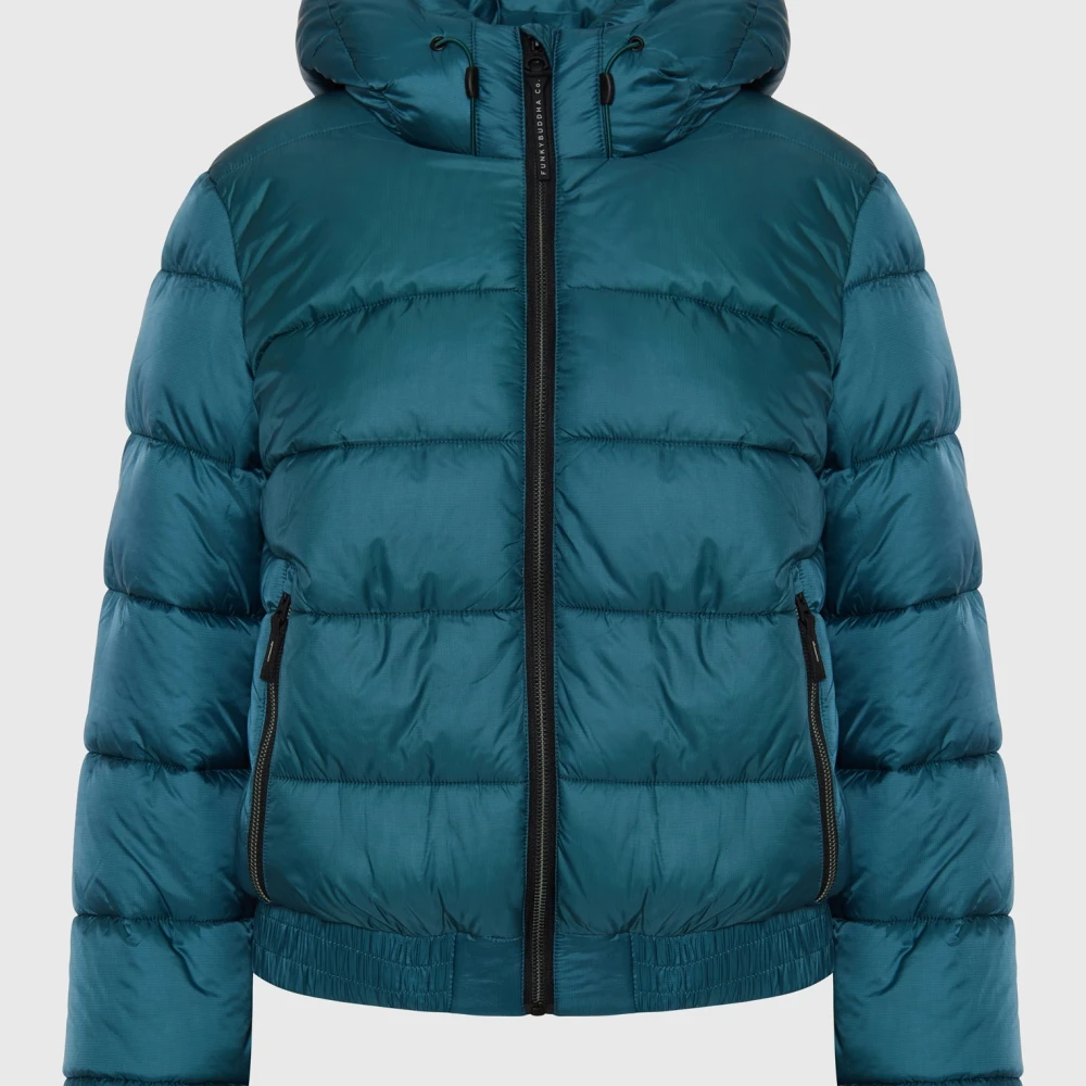 FUNKY BUDDHA Καπιτονέ puffer μπουφάν με κουκούλα