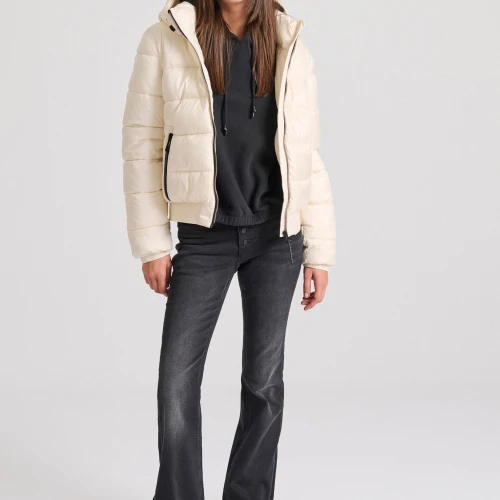 FUNKY BUDDHA Καπιτονέ puffer μπουφάν με κουκούλα