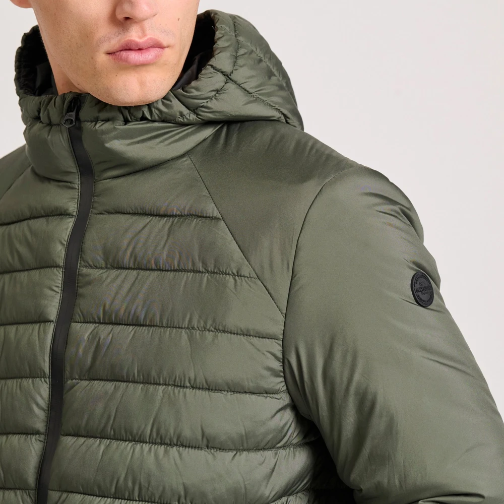 FUNKY BUDDHA Καπιτονέ traveller μπουφάν με κουκούλα