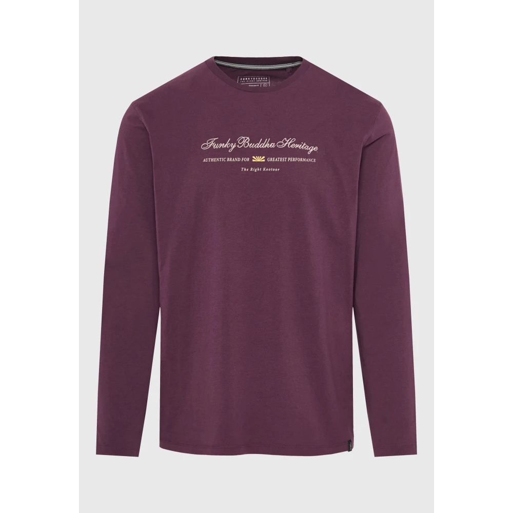 FUNKY BUDDHA Μακρυμάνικη μπλούζα με κέντημα στο στήθος