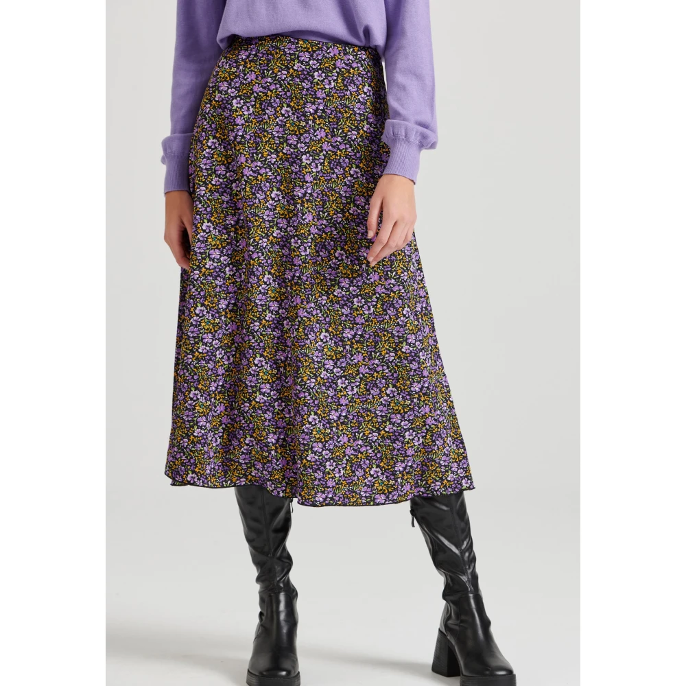 FUNKY BUDDHA Μίντι φλοράλ φούστα σε Άλφα γραμμή