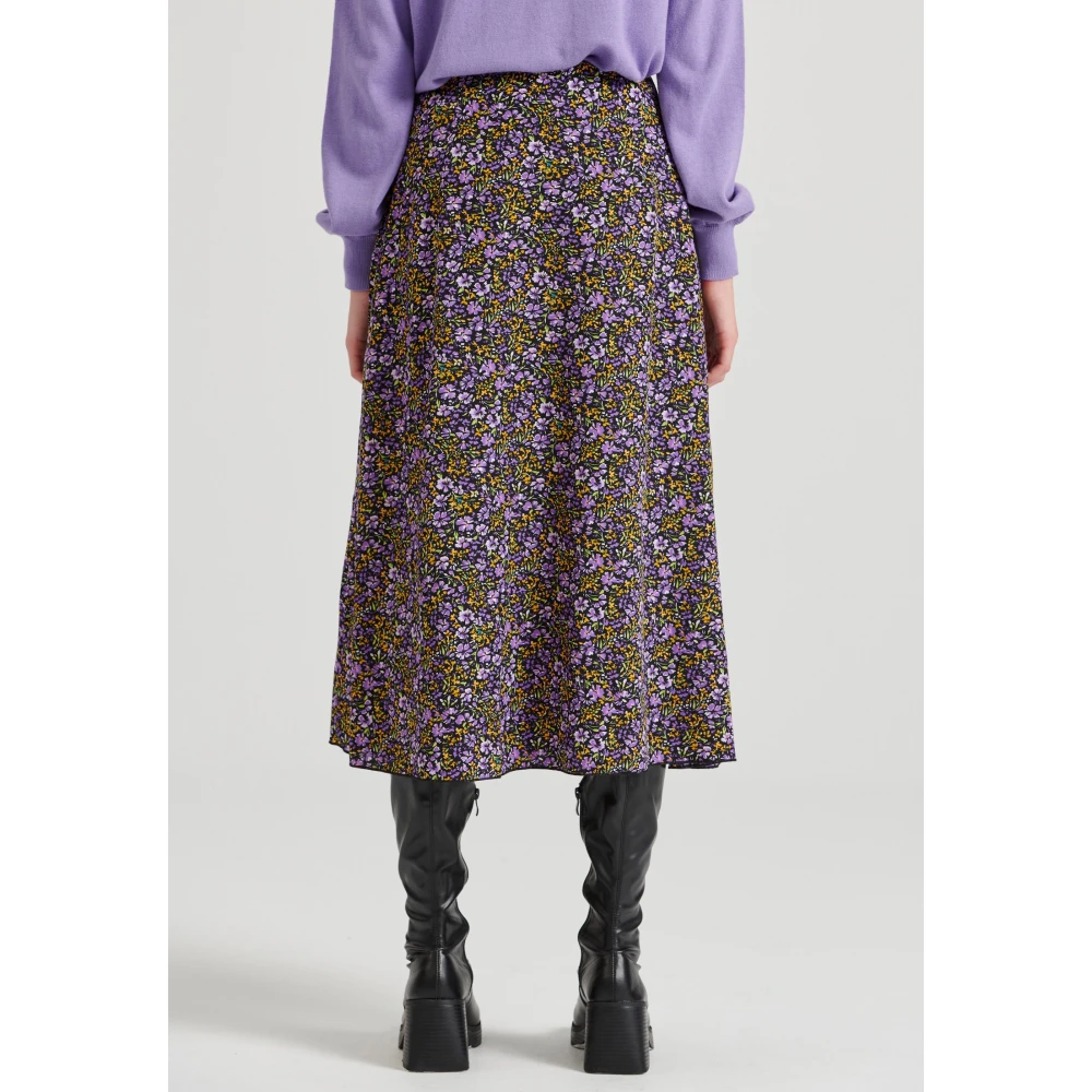 FUNKY BUDDHA Μίντι φλοράλ φούστα σε Άλφα γραμμή