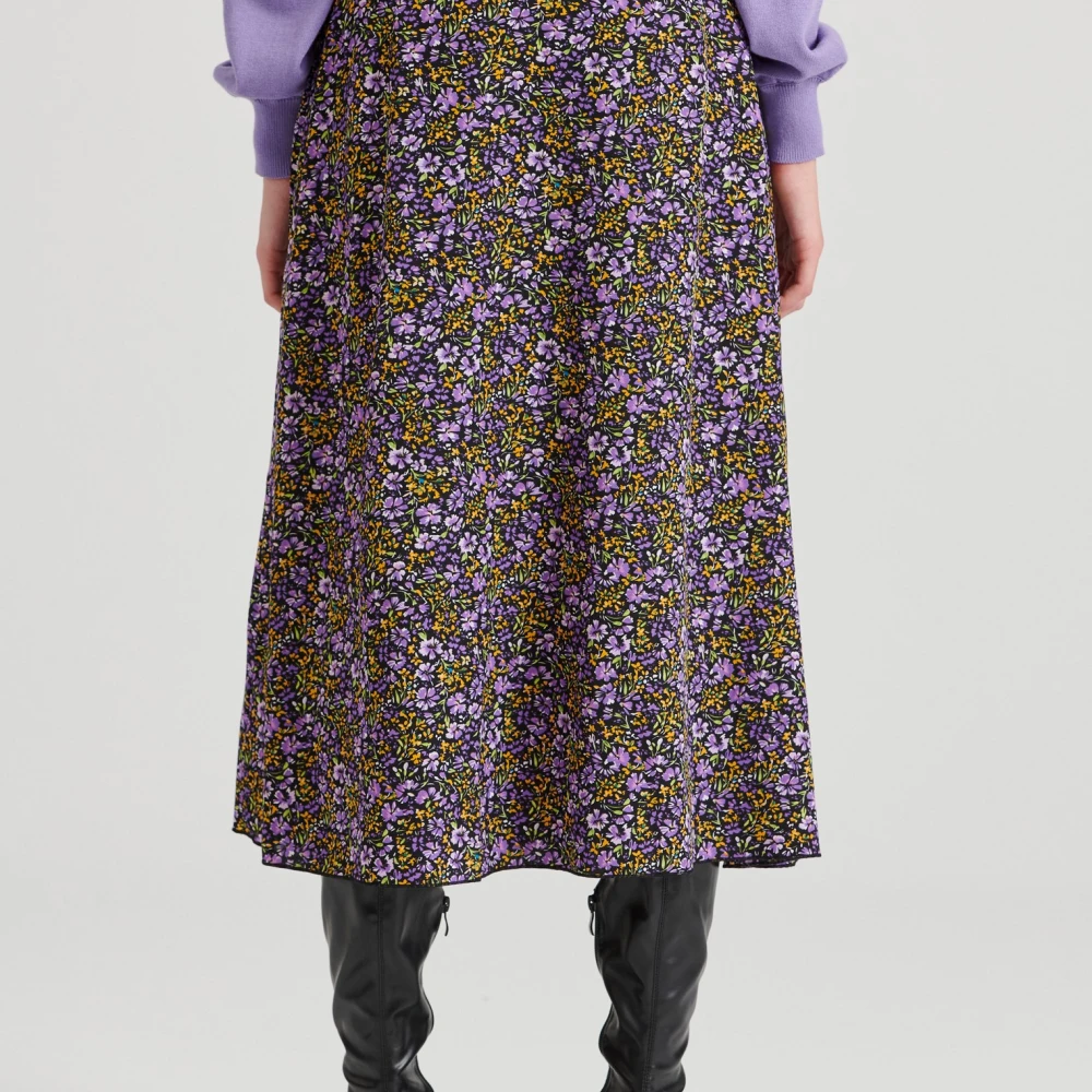 FUNKY BUDDHA Μίντι φλοράλ φούστα σε Άλφα γραμμή