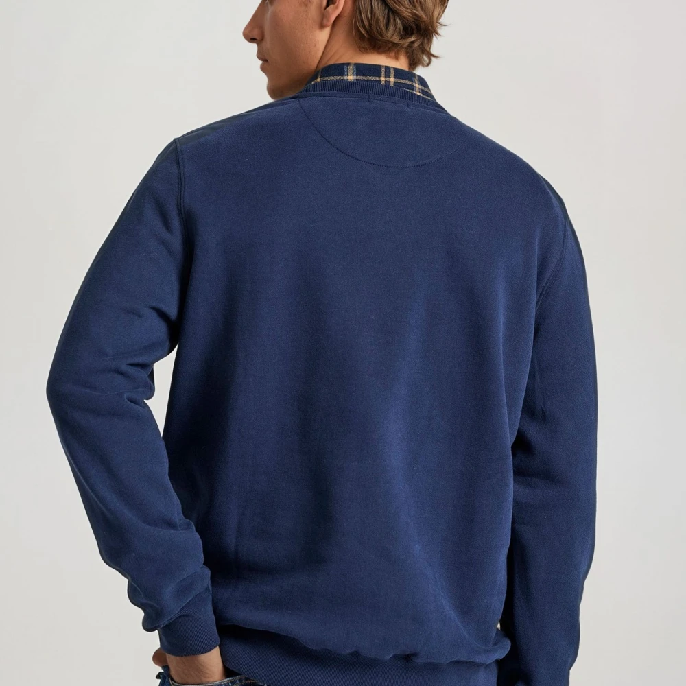 FUNKY BUDDHA Φούτερ με branded τύπωμα στο στήθος