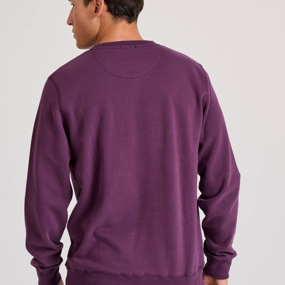 FUNKY BUDDHA Φούτερ με branded τύπωμα στο στήθος