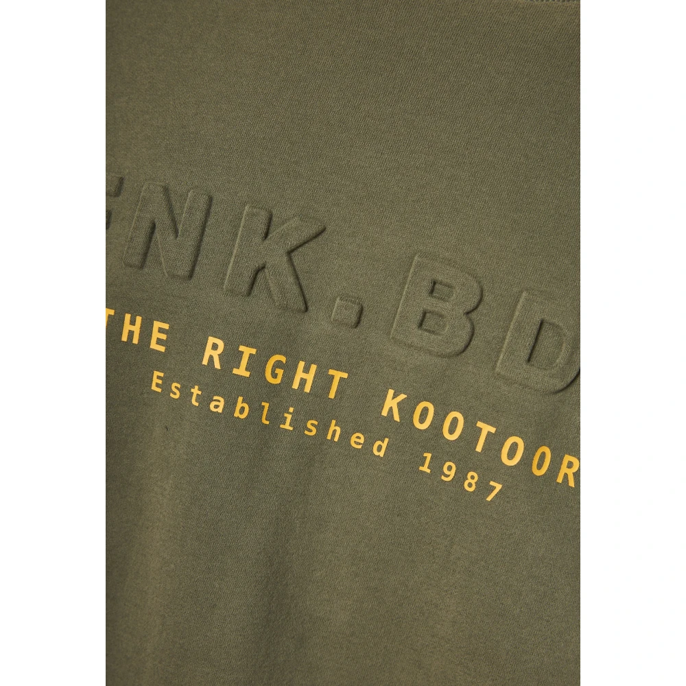 FUNKY BUDDHA Φούτερ με embossed τύπωμα στο στήθος