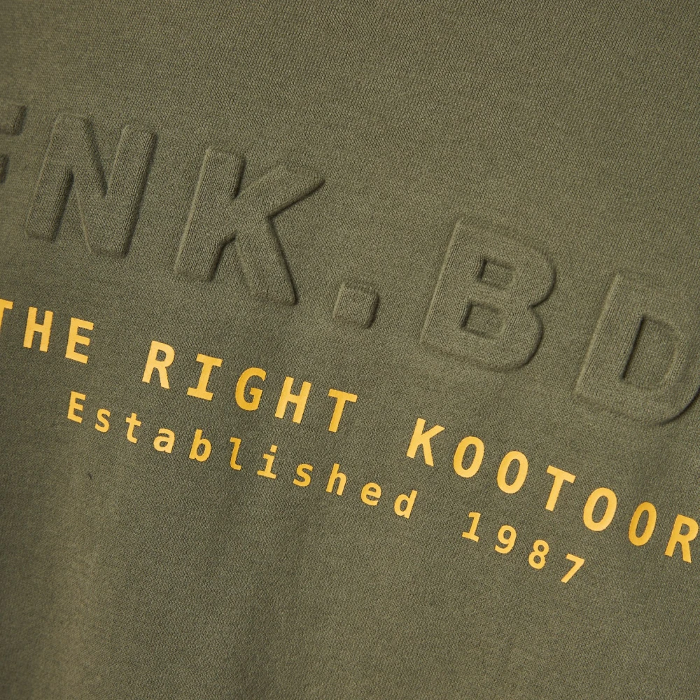 FUNKY BUDDHA Φούτερ με embossed τύπωμα στο στήθος