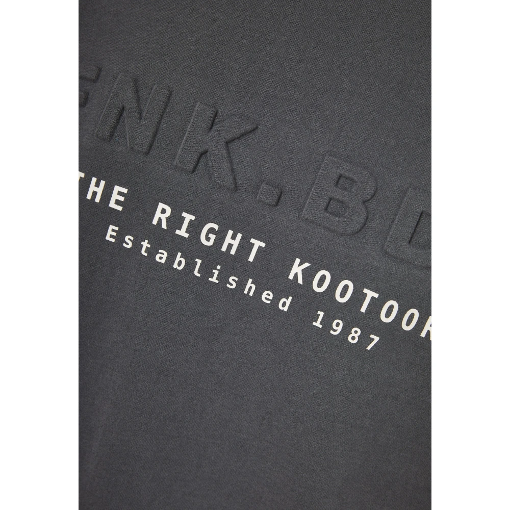 FUNKY BUDDHA Φούτερ με embossed τύπωμα στο στήθος