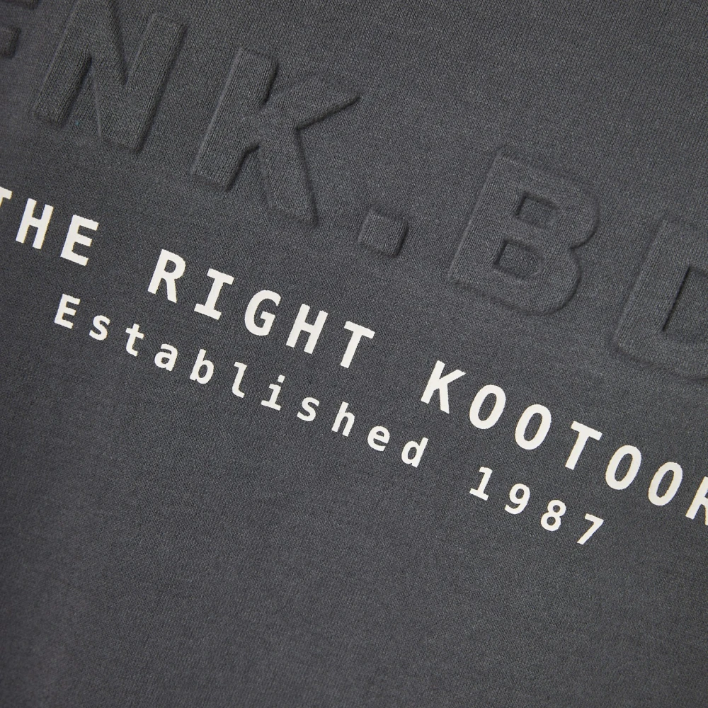 FUNKY BUDDHA Φούτερ με embossed τύπωμα στο στήθος