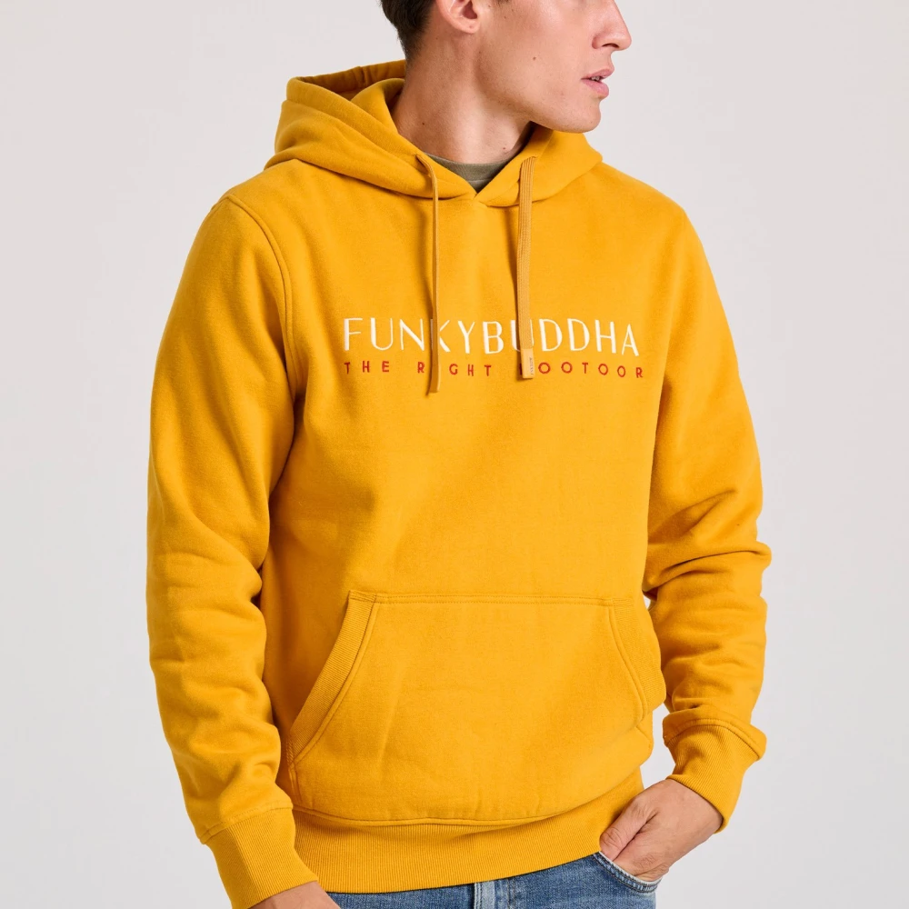 FUNKY BUDDHA Φούτερ με κέντημα στο στήθος