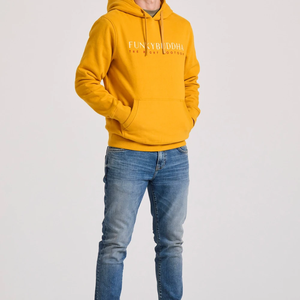 FUNKY BUDDHA Φούτερ με κέντημα στο στήθος