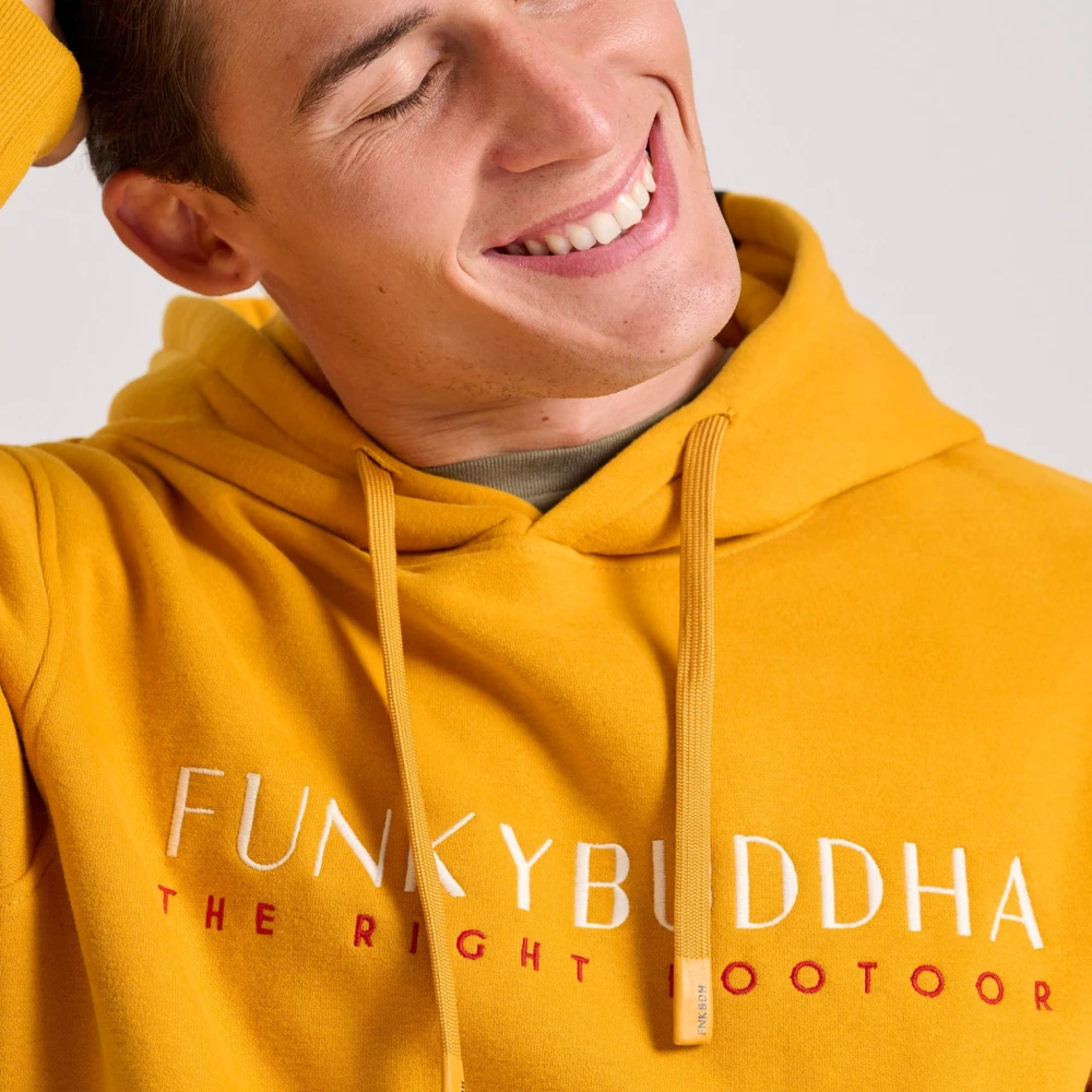 FUNKY BUDDHA Φούτερ με κέντημα στο στήθος