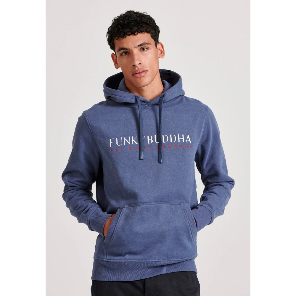 FUNKY BUDDHA Φούτερ με κέντημα στο στήθος