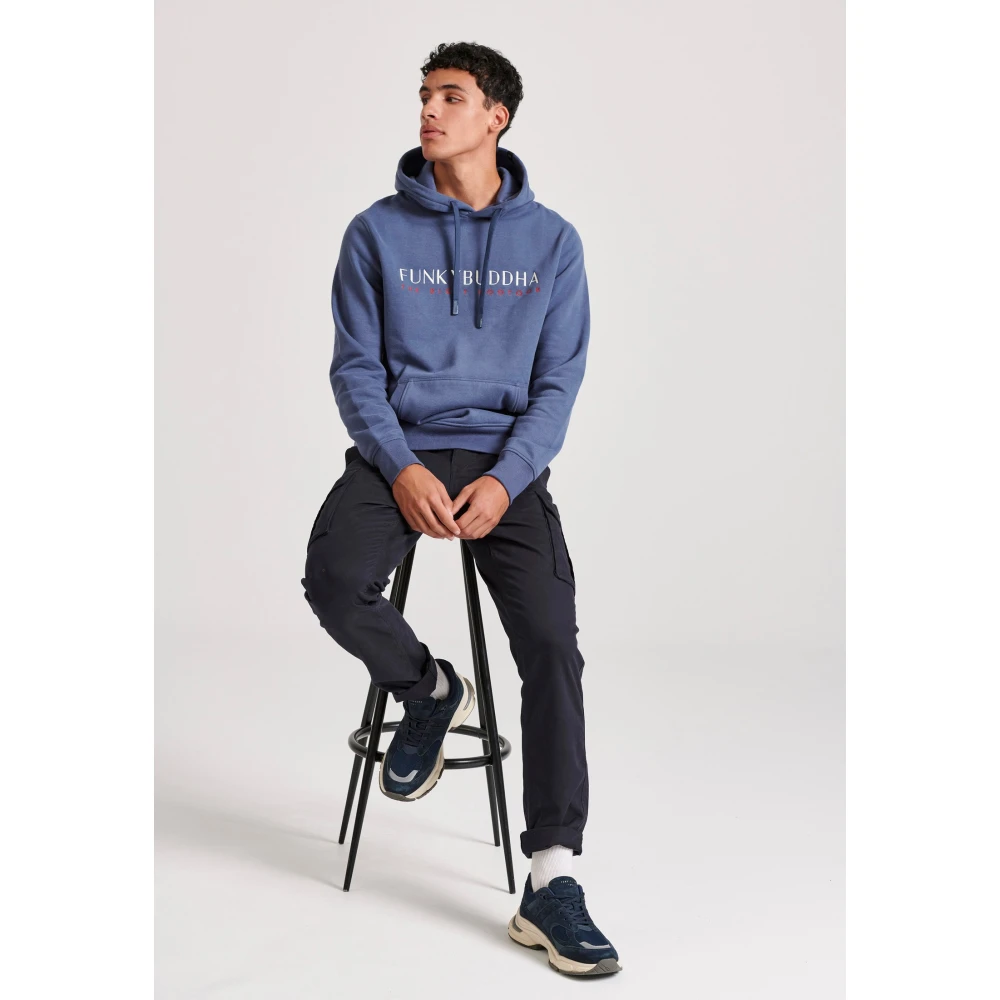 FUNKY BUDDHA Φούτερ με κέντημα στο στήθος