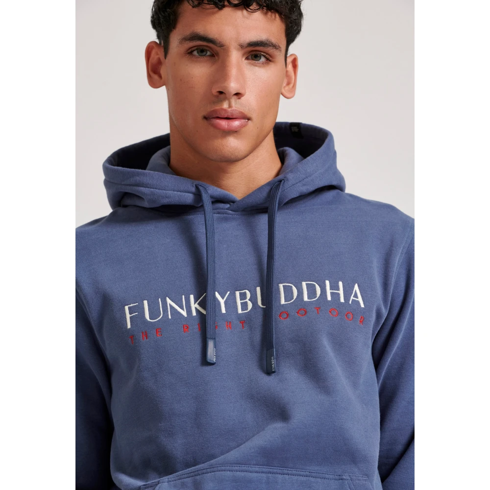 FUNKY BUDDHA Φούτερ με κέντημα στο στήθος